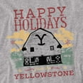 thumbnail image 2 of Yellowstone Christmas, Happy Holidays - Light Unisex Adult Long-Sleeve T Shirt, Athletic Heather, 2X-Large, 2 of 4