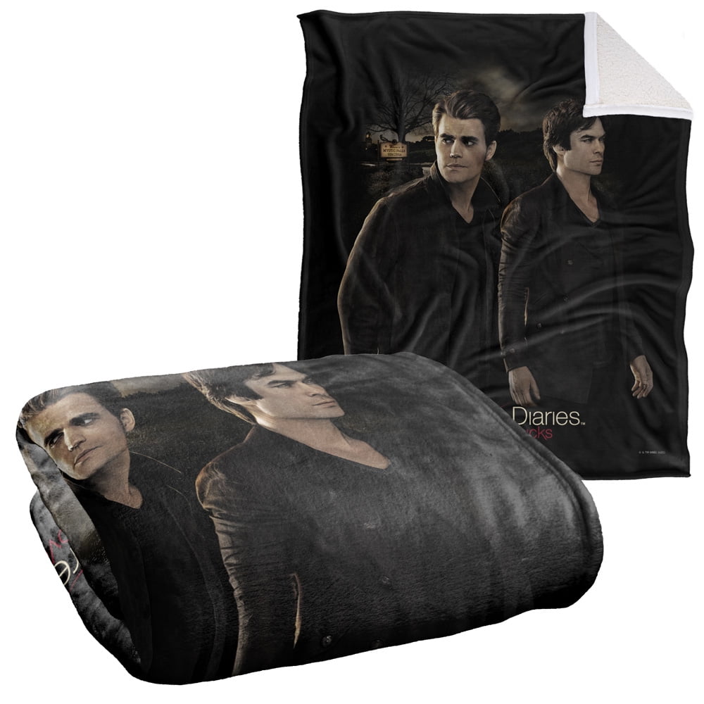 Vampire Diaries Blanket, 50"x60", Brothers Silky Touch Sherpa Back