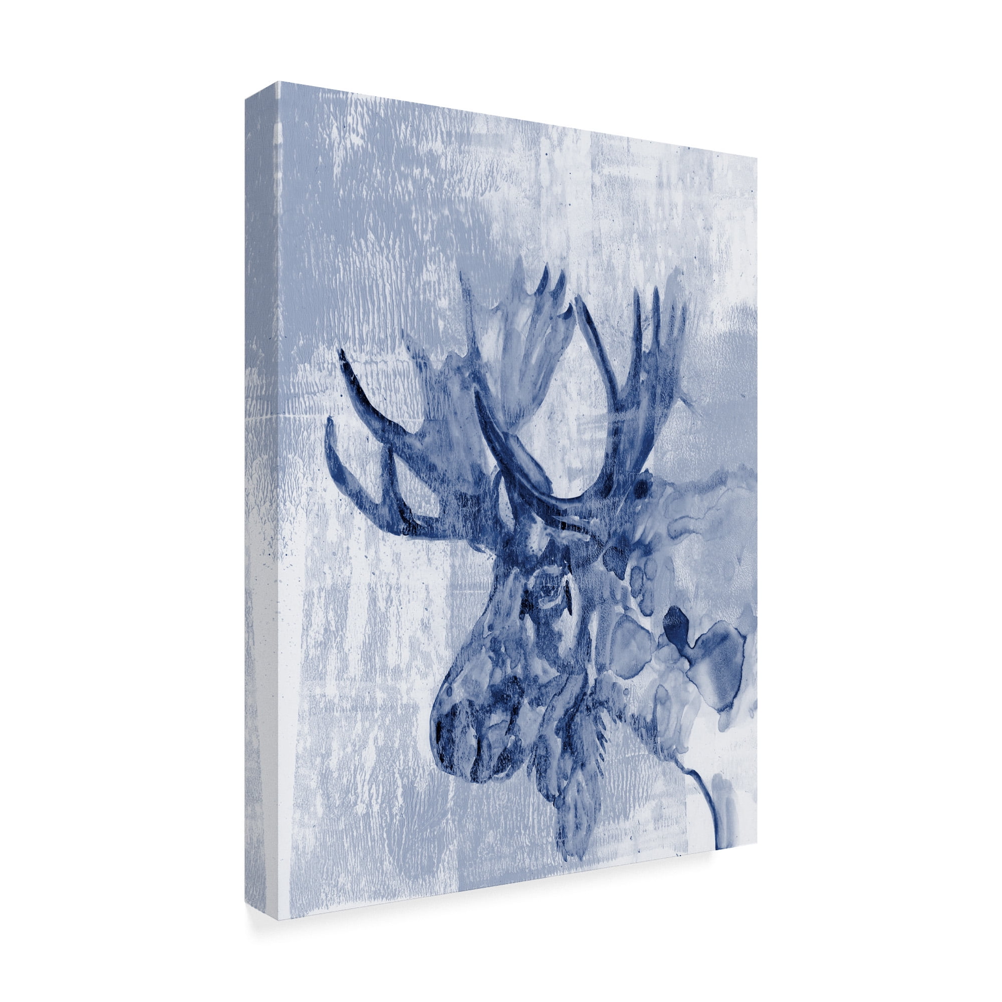 Trademark Fine Art 'Indigo Moose' Canvas Art by Jennifer Goldberger