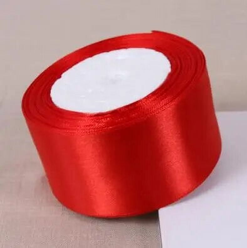 Cinta De Satén Roja Para Regalos Y Manualidades - 2 Rollos De 15 Mm X 22 M, Reusable Y Brillante, Perfecta Para San Valentín, Bodas Y Decoración