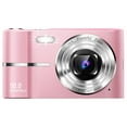 thumbnail image 2 of MAKATA Compact Digital Camera 50MP 16X Zoom HD 1080P - Point and Shoot Digital Camera 32GB Two Batteries - Kids Camera for Boys Girls Toddler Kids Students Beginners - Birthday or Holiday Gift (PINK), 2 of 10