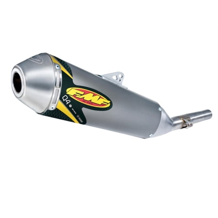 Fmf 044435 Q4 Spark Arrestor Slip-On - Aluminum Muffler - Stainless Midpipe (Natural)