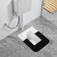 thumbnail image 4 of Non-Slip Absorbent Toilet Mat Toilet Floor Protection Absorbent Toilet Mat U-Shaped Anti-Slip Floor Pad Decorative Toilet Floor Mat, 4 of 4