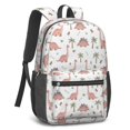 thumbnail image 2 of Dinosaur and Bone White Pattern 17" School Backpacks for Teens,Waterproof Oxford Fabric,S-Shape Padded Straps for School,Travel,Hiking,Camping, 2 of 6