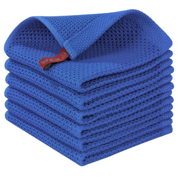 Paños de cocina Homaxy Waffle Weave, 100% algodón, paquete de 6
