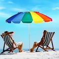 thumbnail image 4 of Costway Sombrilla de Playa Parasol Regulable con Protección Solar UPF50+ Inclinable Portátil de Exterior Jardín Color Iris 2,2 x 2,45 m, 4 of 9