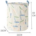 thumbnail image 2 of Striped Pattern Foldable Basket Organizer, Medium, White, 2 of 7