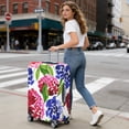 thumbnail image 5 of Stretch Luggage Cover XL(29-32in)– Elastic Travel Suitcase Protector with Handle Openings & Bottom Closure, Washable Polyester Spandex Suitcases Cover, Floral Flowers Print, 5 of 5
