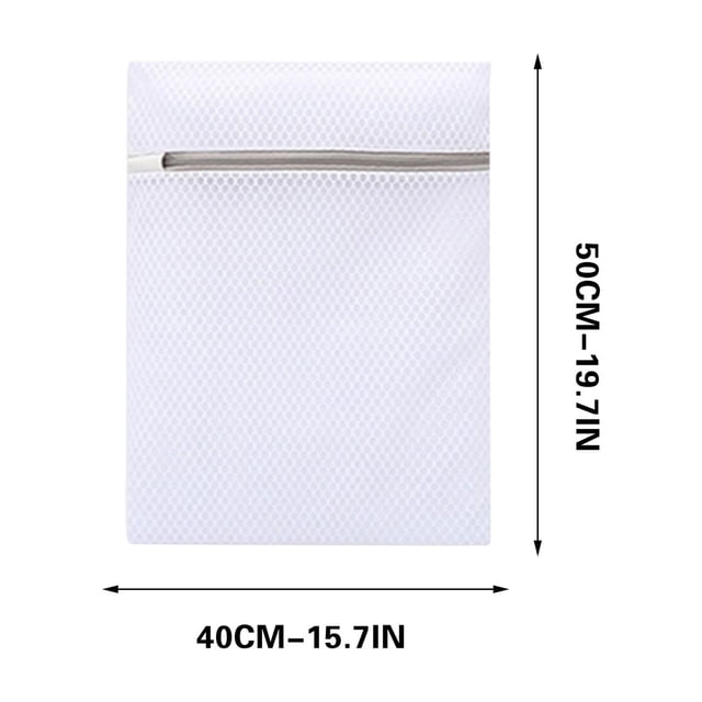 Sac à Linge en Maille pour Lessive Délicate à la Machine, Polyester Alvéolé Robuste avec Fermeture Éclair à Verrouillage Automatique 10 Po x 12 Po