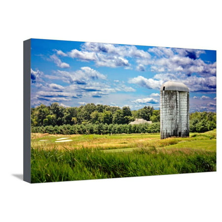 Golf Course and Silo Upstate NY Stretched Canvas Print Wall (Best Upstate Ny Towns)