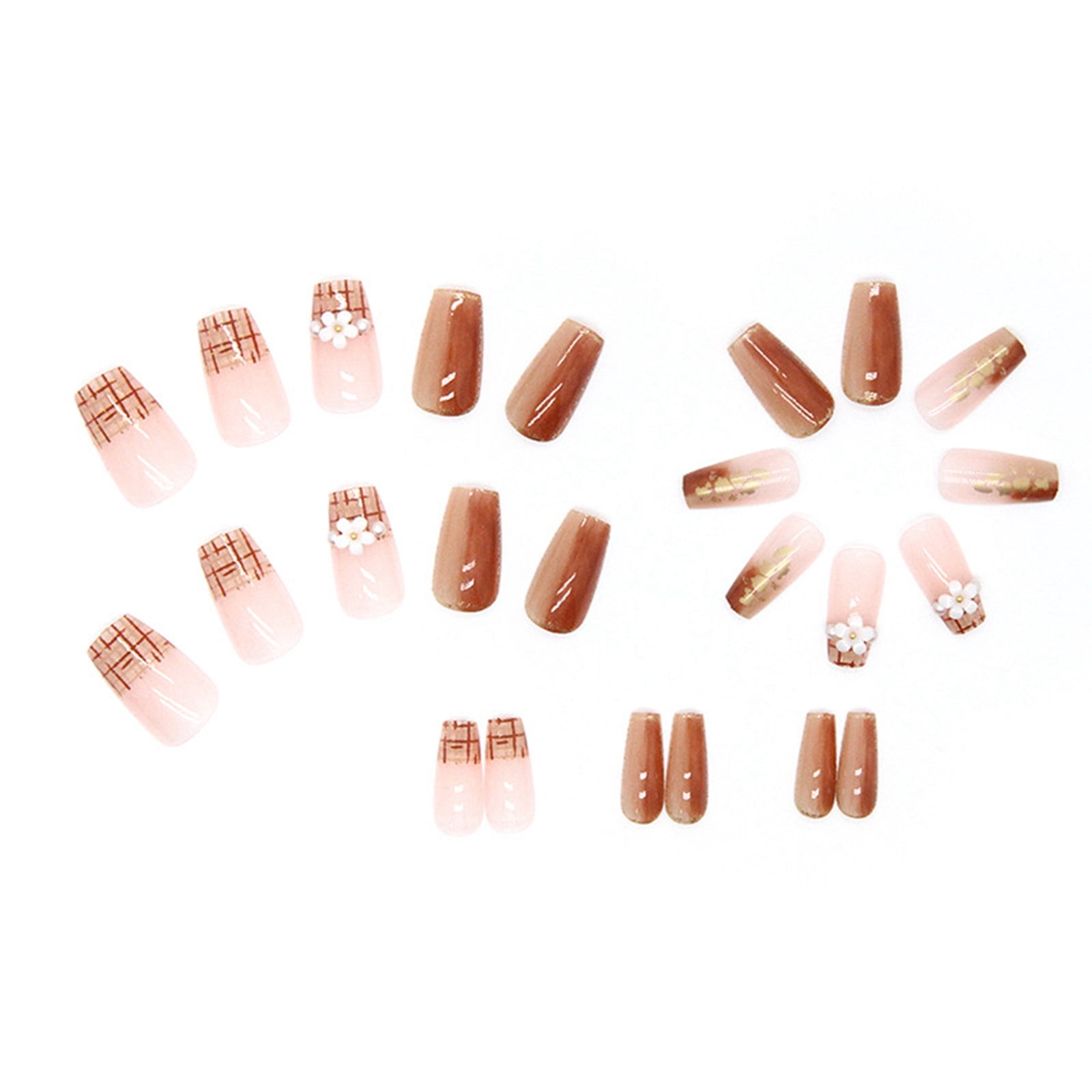 Pearl Nail Tips Clear Nail Tips Acrylic under 10 Long Coffin Nails C Tip Nails Short on Nails Clear Coffin Shaped Nail Tips Clear Ballerina Nail Tips Extra Long False Nail Tips Coffin