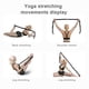 thumbnail image 2 of Banda Resistencia para Yoga WDOplteas 8 Rejillas Multifunción Estiramiento Fisioterapia Rosa, 2 of 9
