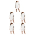 thumbnail image 3 of Vestido casual Jumpingount de mujer con manga de campana y cuello en V color Blanco XL Type2 NO2, 3 of 6