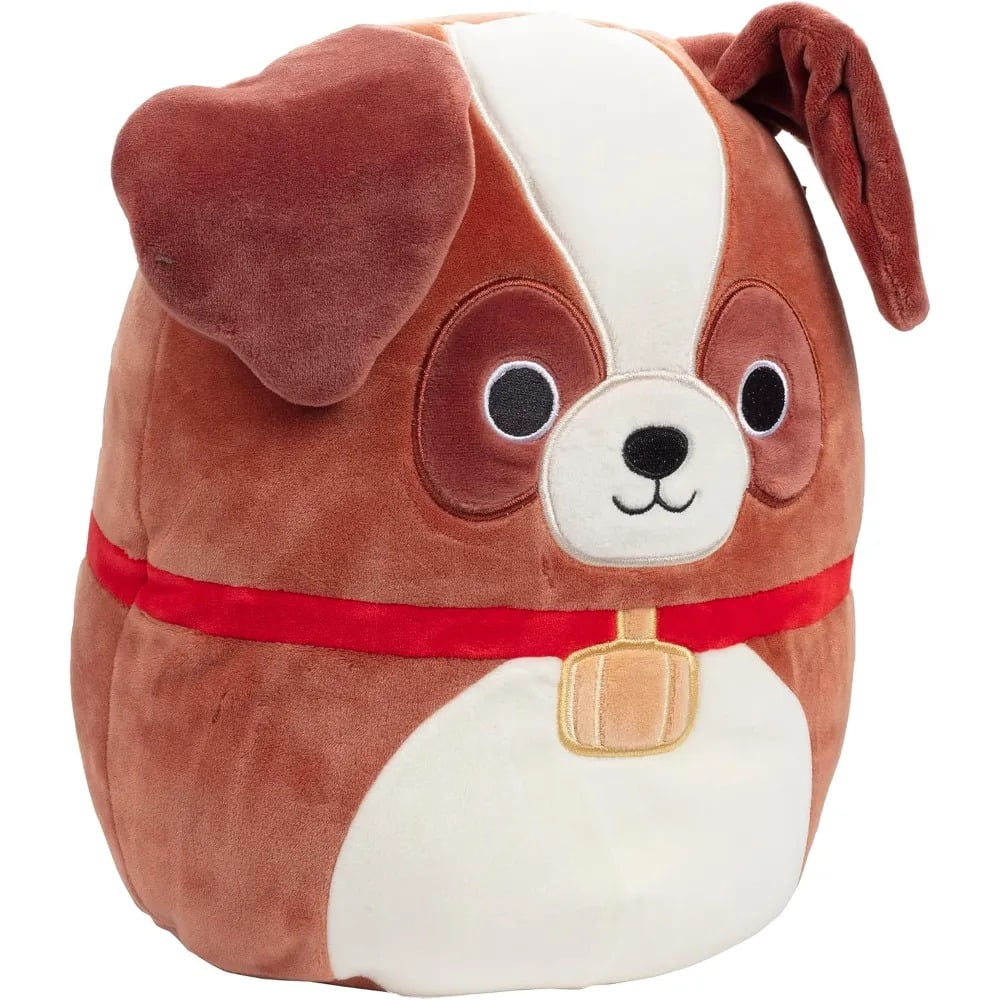 Squishmallows 10" Sassafras the St. Bernard Dog - Officially Licensed Kellytoy Plush - Collectible Soft & Squishy Puppy Stuffed Animal Toy - Add to Your Squad - Gift for Kids, Girls & Boys - 10 Inch