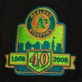 thumbnail image 3 of Men's Mitchell & Ness Black/Teal Oakland Athletics Citrus Cooler Snapback Hat, 3 of 4