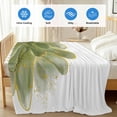 thumbnail image 4 of Sage Green Gold Cooling Blanket,Lightweight Breathable Summer Throw Blanket with Double Sided Cold Effect,Aesthetics Flower Boho Watercolor Art Picnic Blankets Bed Sheet for Hot Sleepers 50"x60", 4 of 8