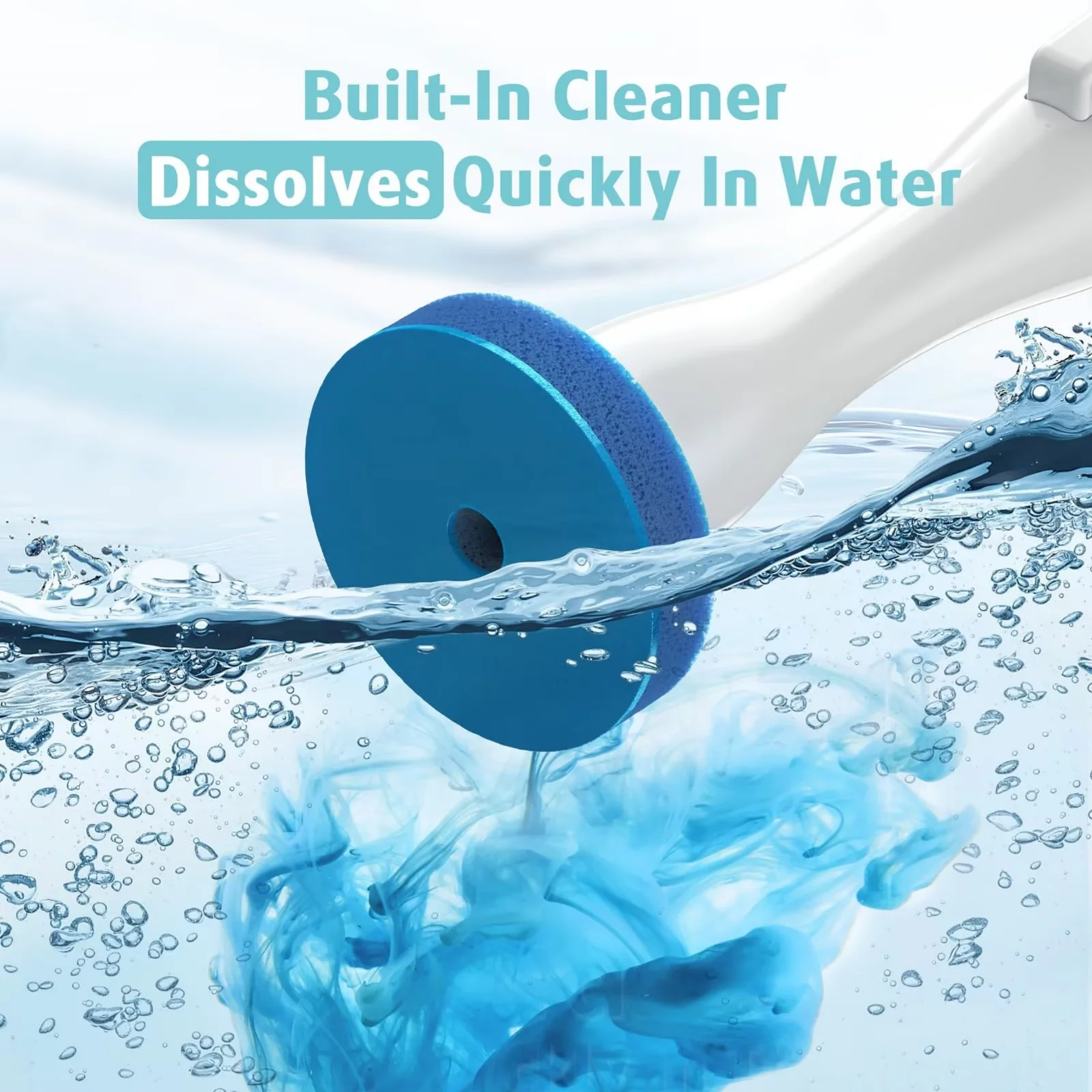2025 New Disposable Wall Hung Toilet Brush Set with 40 Refills & Plunger, No Dead Corners Cleaning for RV Bathroom