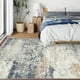 thumbnail image 5 of Alfombra lavable abstracta Art&Tuft, 213 x 274 cm, antideslizante, azul marino, 5 of 8