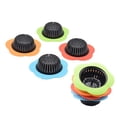 thumbnail image 2 of 4 Pack - 4.5" Basket - Silicone Kitchen Sink Drain Strainer Large Basket Food Catcher,Colorful, 2 of 7