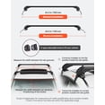 thumbnail image 3 of VEVOR Roof Rack Cross Bars, Universal Fit for Naked Roofs Without Raised Rails/Flush Rail/Black Moldings, 165 LBS Capacity,Lockable Heavy Duty Aluminum Crossbar Racks Roof Rail Rooftop Luggage Canoe, 3 of 9