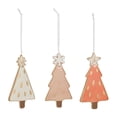 thumbnail image 2 of Melrose Ceramic Pine Tree Ornament Set of 6, 2 of 2