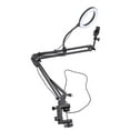thumbnail image 1 of Soporte Para Teléfono Aéreo Con Anillo De Luz, Anillo De Luz LED De Escritorio De ángulo Ajustable Con Abrazadera Portátil Para Manicura, 1 of 7