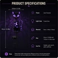 thumbnail image 3 of Halloween Solar Cat Stake Light with Purple LED Stars, Outdoor Garden Yard Decor, 3 of 9
