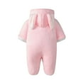 thumbnail image 5 of SDJMa Baby Boys Girls Winter Warm Outfits Cute Rabbit Ear Hooded Clothes Long Sleeves Zipper Romper Outwear Jumpsuit, 5 of 5