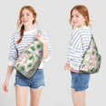 thumbnail image 3 of Hawaiian Print Sling Backpack - Colorful Monstera & Palm Leaf Design Crossbody Bag, Fashionable Multi-Functional Pack, 3 of 4