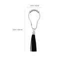 thumbnail image 4 of Shisuyan Accessoire de Rideau Noir 12 Pcs 5.5X1.6X0.2In Acier Inoxydable Faible Bruit Protection, 4 of 9