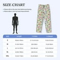 thumbnail image 6 of Kdxio Rabbit And Butterfly Print Men's Sleep Pajama Pant Lounge Pants with Pockets, 6 of 8