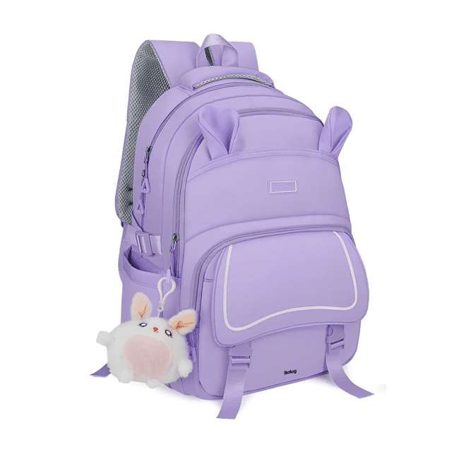 Mochila Escolar Viaje Bolsa Laptop 15.6inch Para Niños Belug, Violeta
