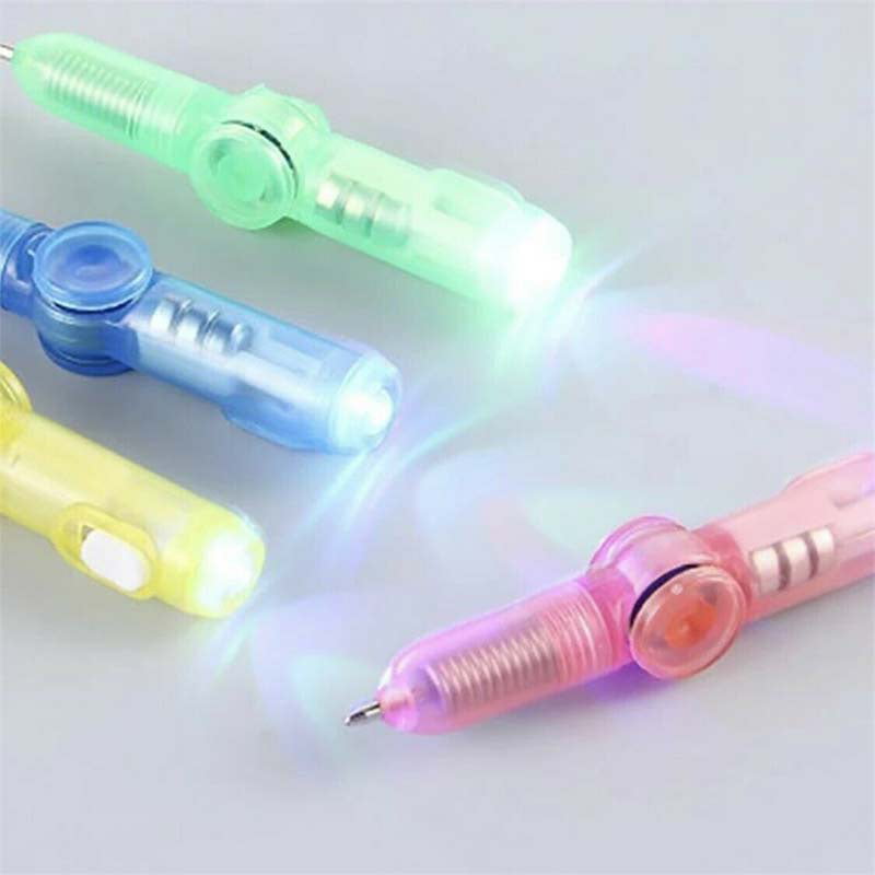 4X Fidget Spinner Light Up Pen Sensory Toy Autism Stress Relief ADHD Kids Games 