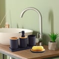 thumbnail image 3 of de accesorios nórdicos de 5 piezas, de jabonera, bandeja de almacenamiento, esencial para , NegroA perfecl Cosas de baño, 3 of 8