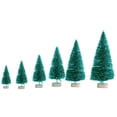 thumbnail image 3 of pitrice Christmas Mini Tree Home Office Tabletop Decor Holiday Desktop Ornament, 48 Pcs/set, 6pcs Garland, 1pc Label, 3 of 6