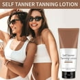 thumbnail image 3 of Natural Self Tanning Lotion with Organic Ingredients Hydrating Formula for a Glow Streak- Tanner for Fair to Medium or Medium to Dark Skin Tones, 3 of 3