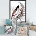 thumbnail image 3 of Designart 'Ancient Beautiful Bird On A Branch' Traditional Framed Art Print, 3 of 4