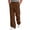 10#Coffee, variant on Men's Baggy fleece‑lined Sweatpants Straight Leg Soft Fabric, Elastic Drawstring Waist, Casual Lounge Pants with Pockets, Fluorescent Green M