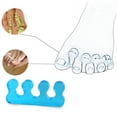 thumbnail image 4 of 2 Pcs Soft Silicone Toe Separating Gel Toe Separator Flexible Finger Spacer Silicone Soft Form For Manicure Pedicure Nail Tool, 4 of 10
