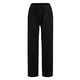 thumbnail image 3 of Pantalones Rectos Pantalones casuales de mujer Bolsillos de lino de algodón con cordón Pantalones de dama (Negro L) Cgtredaw para Mujer Negro T S, 3 of 7