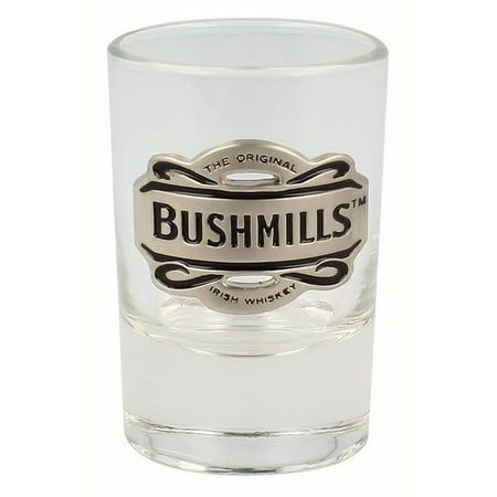 Bushmills Irish Father's Day Classic Shot Glass with Pewter Bushmills Logo at Front