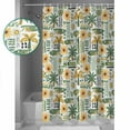 thumbnail image 3 of Shower Curtain, Summer Green Tree Sunflower Fish Waterproof Shower Curtain Set with Hooks for Bathroom Showers,Stalls and Bathtubs,36x72In Beach Tropical Plant, 3 of 9