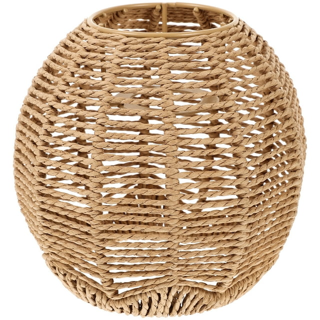 Miangastore Abat-Jour Tressé en Corde de Chanvre Abat-Jour de Lustre Abat-Jour de Remplacement Abat-Jour Pendentif