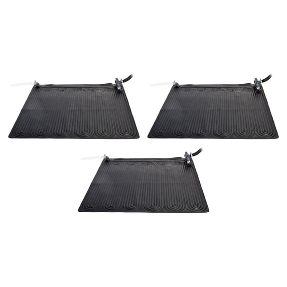 INTEX Solar Water Heater Mat for Above Ground Swimming Pool, Black (3 Pack)