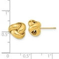 thumbnail image 3 of Primal Gold 14 Karat Yellow Gold Love Knot Post Earrings, 3 of 4