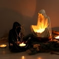 thumbnail image 5 of Candelabro de Fantasmas, Candelabro Gótico de Terror para Halloween, Candelabro Gótico Espeluznante para Velas de Té, Candelabro de Terror Negro, 5 of 5