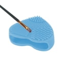 thumbnail image 5 of Unique Bargains 1 Pc Heart Shape Makeup Brush Cleaner Blue, 5 of 6