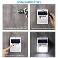 thumbnail image 6 of TORCHSTAR Solar Security Lights, White, Pack of 4, 6 of 8