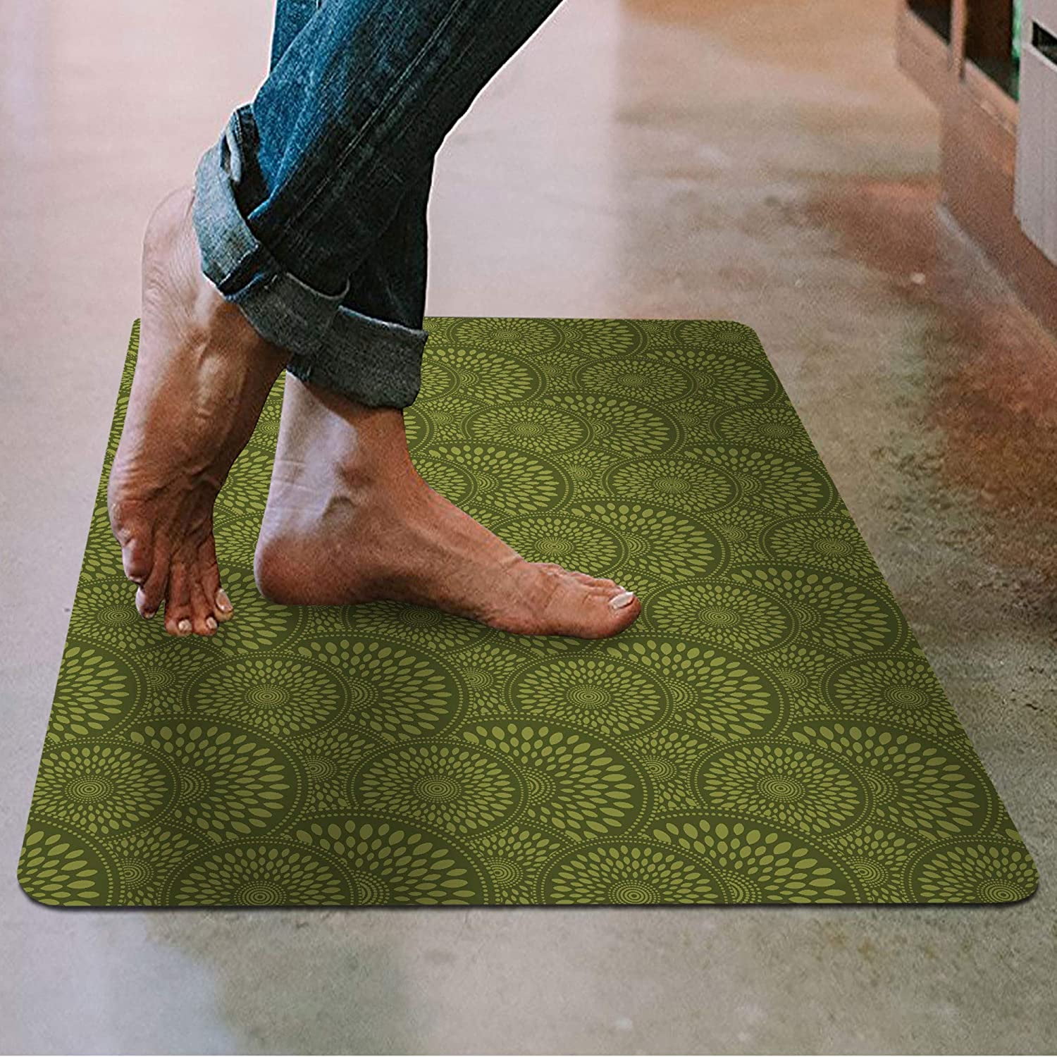 Green Grass Stylish Floor Carpet Area Rug Non-slip Doormat Room Entrance MatS 