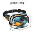 thumbnail image 4 of Easygdp Cute Sunflower Blue Duck Fanny Packs para Mujeres y Hombres, Bolsa de Cinturón, Bolsos de Cruz para Trabajo/Correr/Senderismo, 4 of 9
